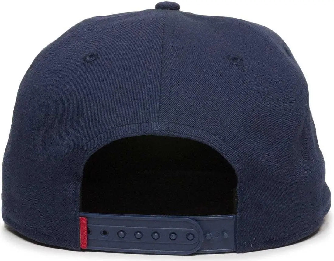 Oc Sports Redlbl102 Adjustable Flat Bill Cap - Navy