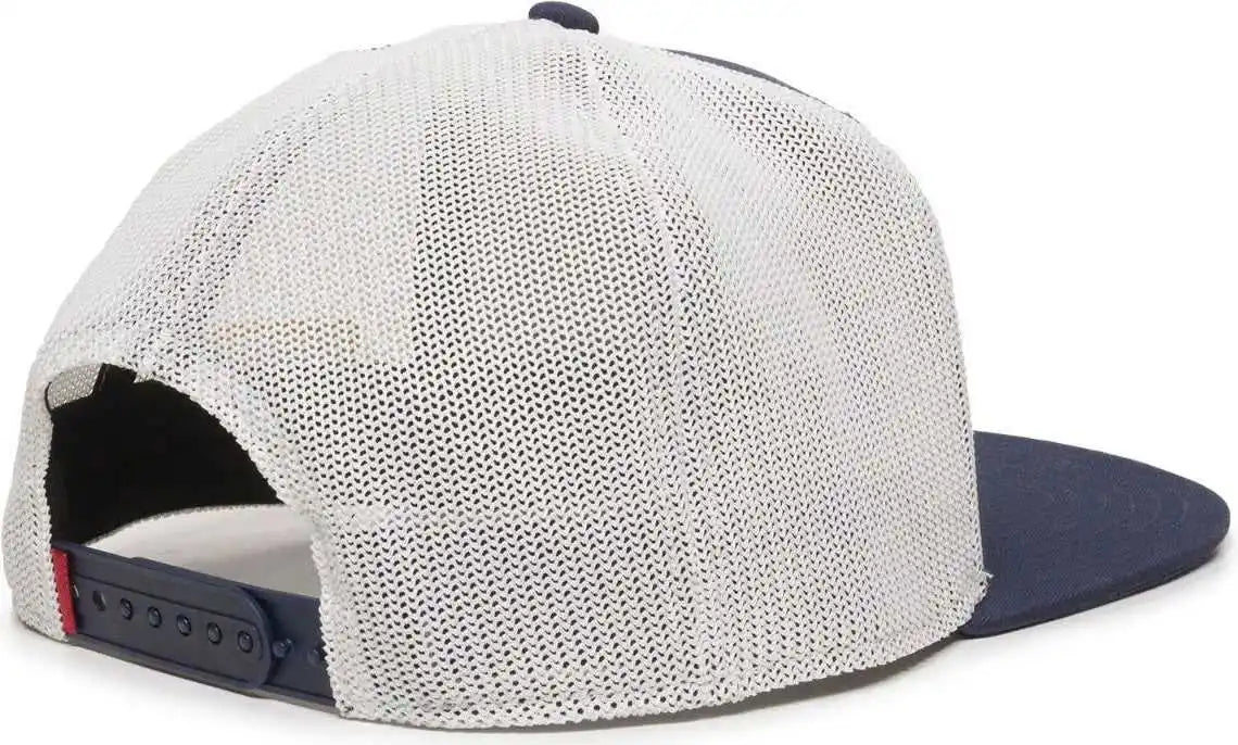 Oc Sports Redlbl103 Woven American Flag Left Side Cap - Navy White - 6 7/8’’ - 7 1/2’’