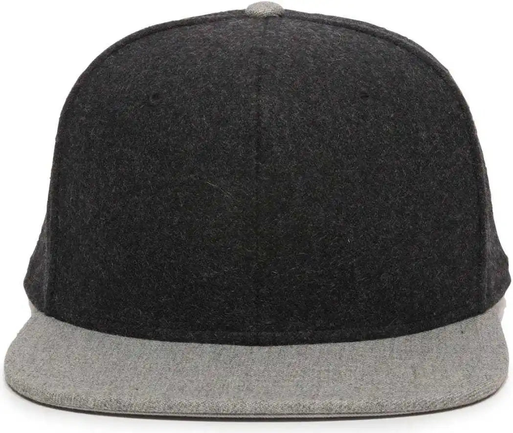 Oc Sports Redlbl104 Adjustable Flat Bill Cap - Black Light Grey - Gray / 6 7/8’’ - 7 1/2’’