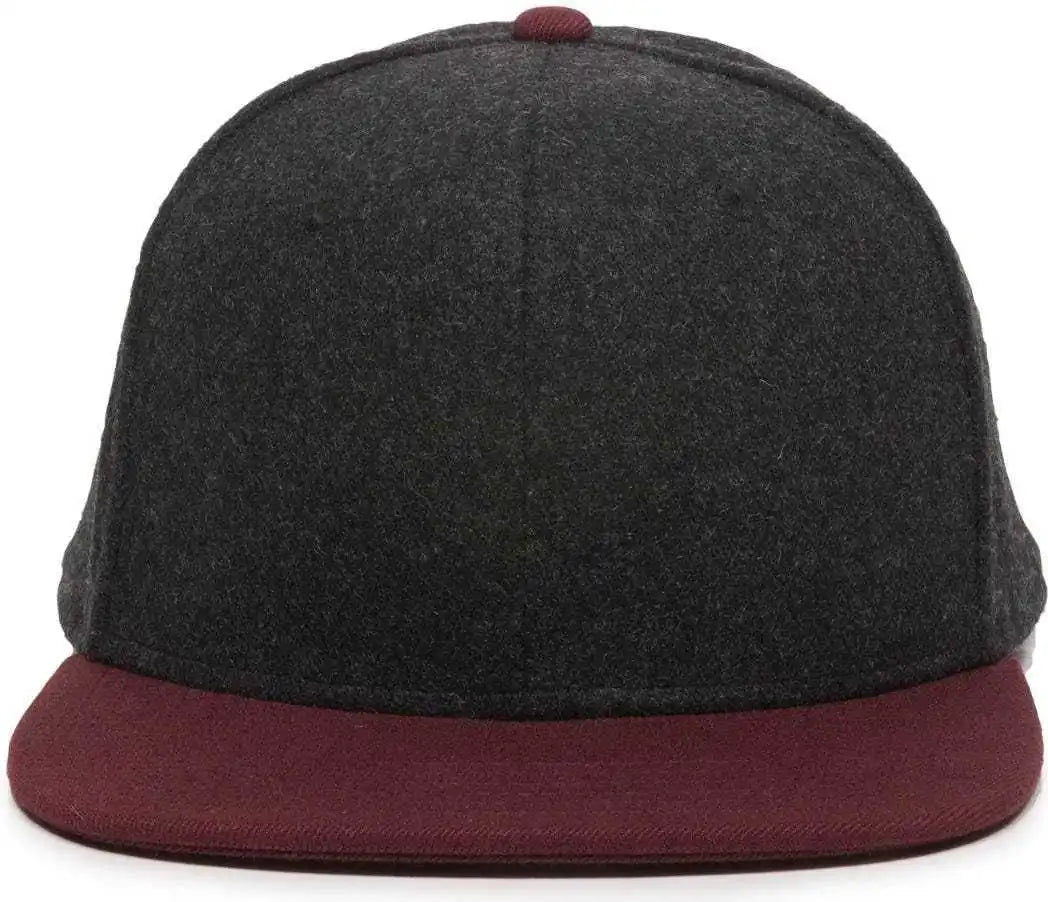 Oc Sports Redlbl104 Adjustable Flat Bill Cap Black Wine / 6 7/8’’ 7 1/2’’