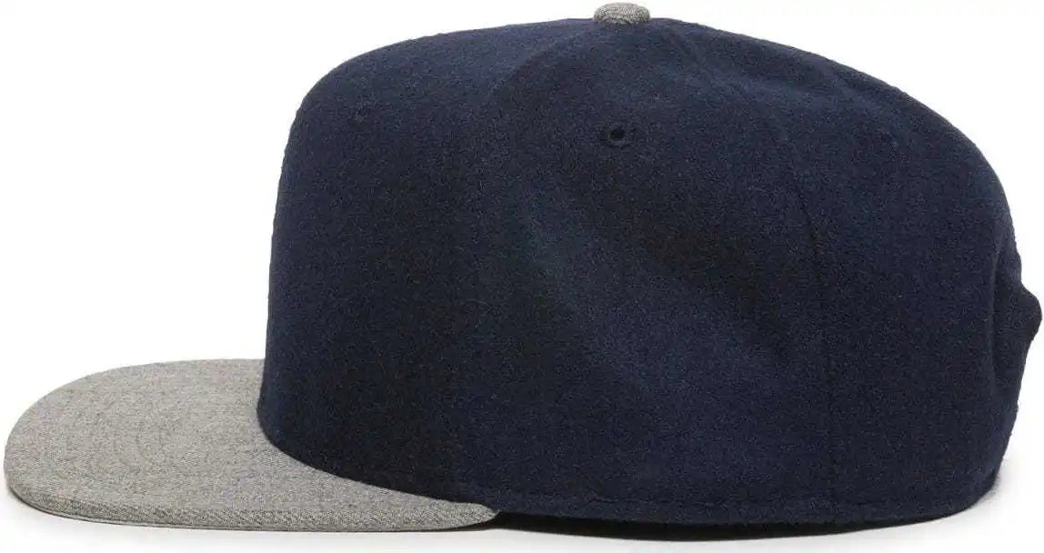 Oc Sports Redlbl104 Adjustable Flat Bill Cap - Navy Light Grey - Gray / 6 7/8’’ - 7 1/2’’