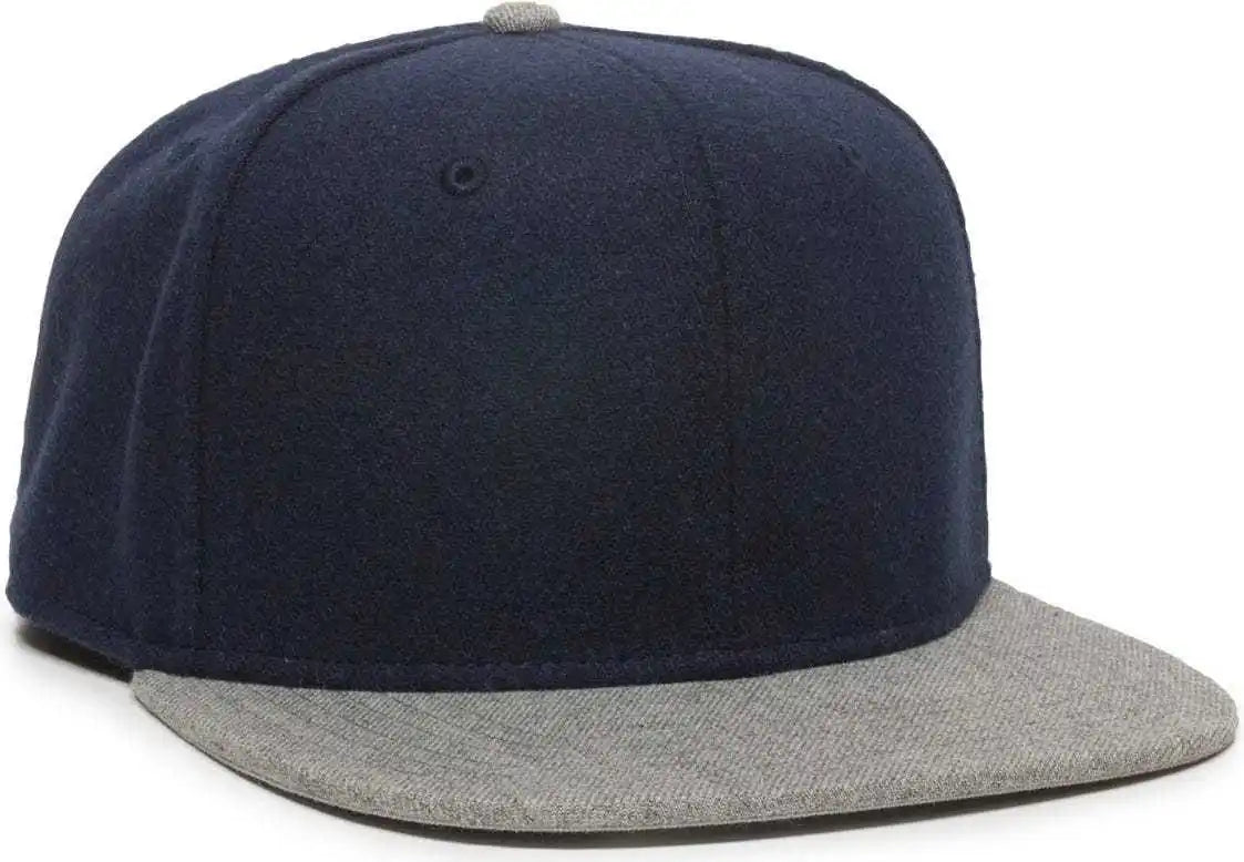 Oc Sports Redlbl104 Adjustable Flat Bill Cap - Navy Light Grey - Gray / 6 7/8’’ - 7 1/2’’