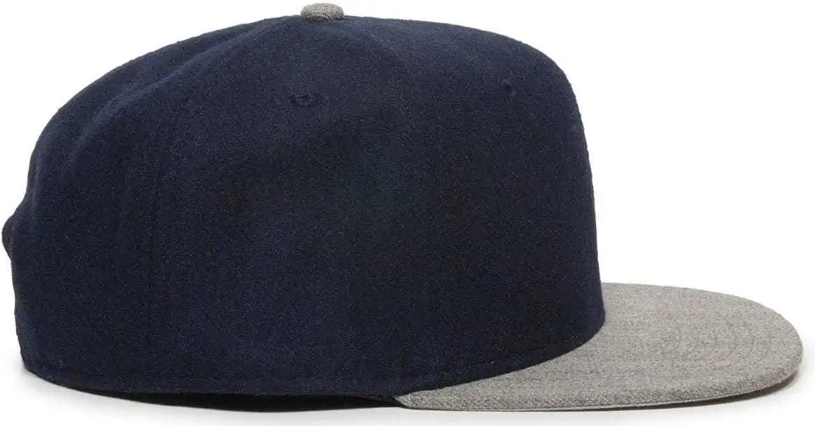 Oc Sports Redlbl104 Adjustable Flat Bill Cap - Navy Light Grey - Gray / 6 7/8’’ - 7 1/2’’
