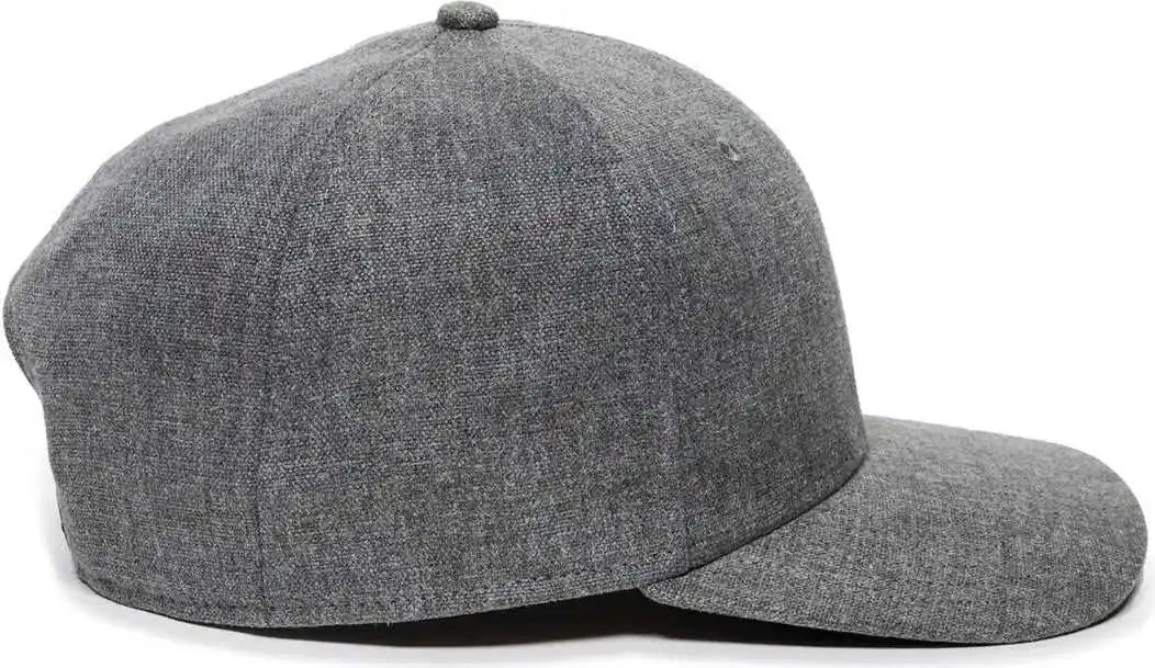 Oc Sports Redlbl110 Hemp Blend Fabric Pro Crown Cap -heather Gray - Osfm