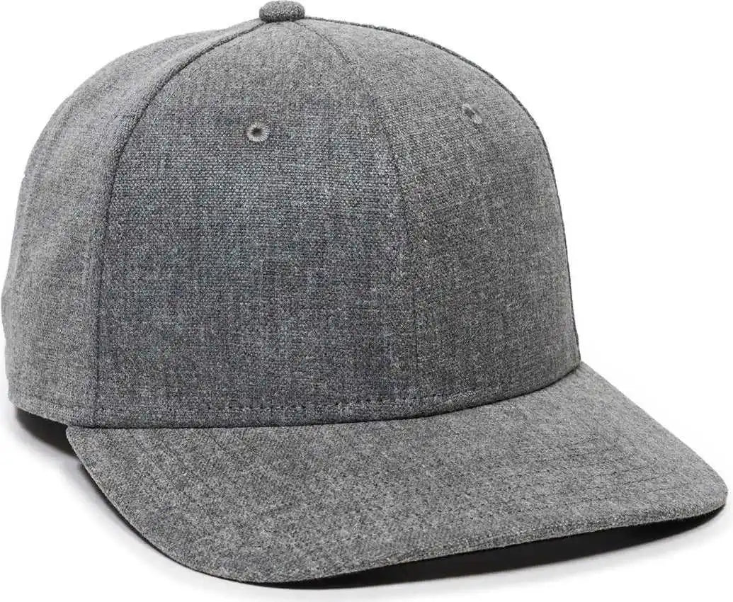Oc Sports Redlbl110 Hemp Blend Fabric Pro Crown Cap -heather Gray - Osfm