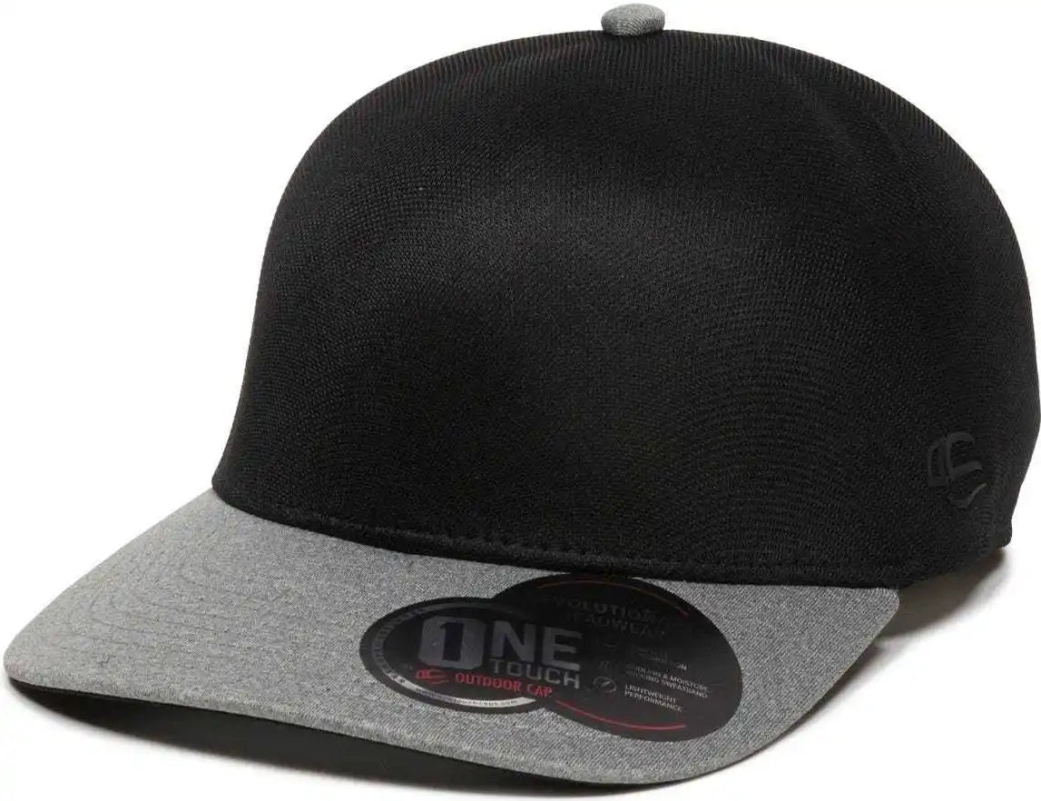 Oc Sports Reevo Flexible Fitting Cap - Black Heathered Grey