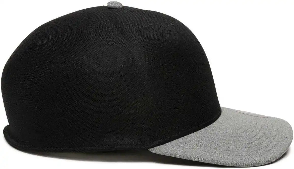 Oc Sports Reevo Flexible Fitting Cap - Black Heathered Grey