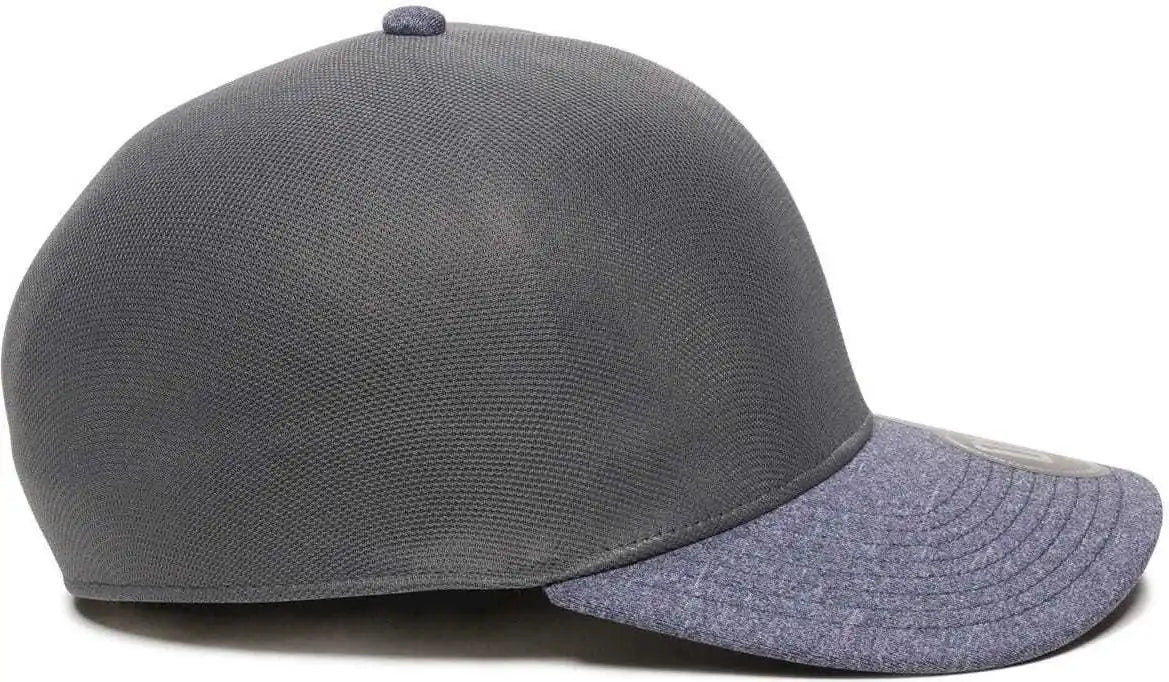 Oc Sports Reevo Flexible Fitting Cap - Graphite Heathered Navy