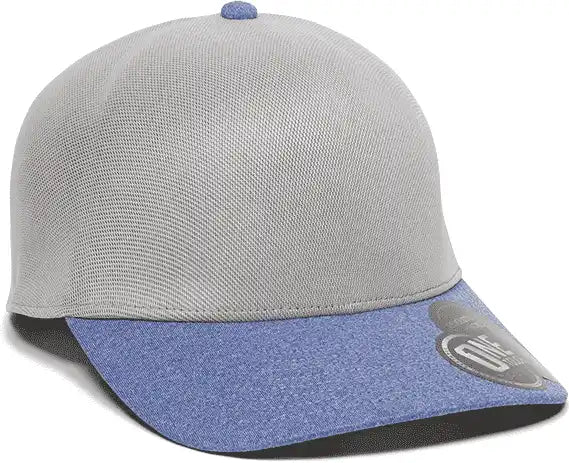 Oc Sports Reevo Flexible Fitting Cap - Light Grey Heathered Royal - Gray / 7’’ - 7 3/8’’
