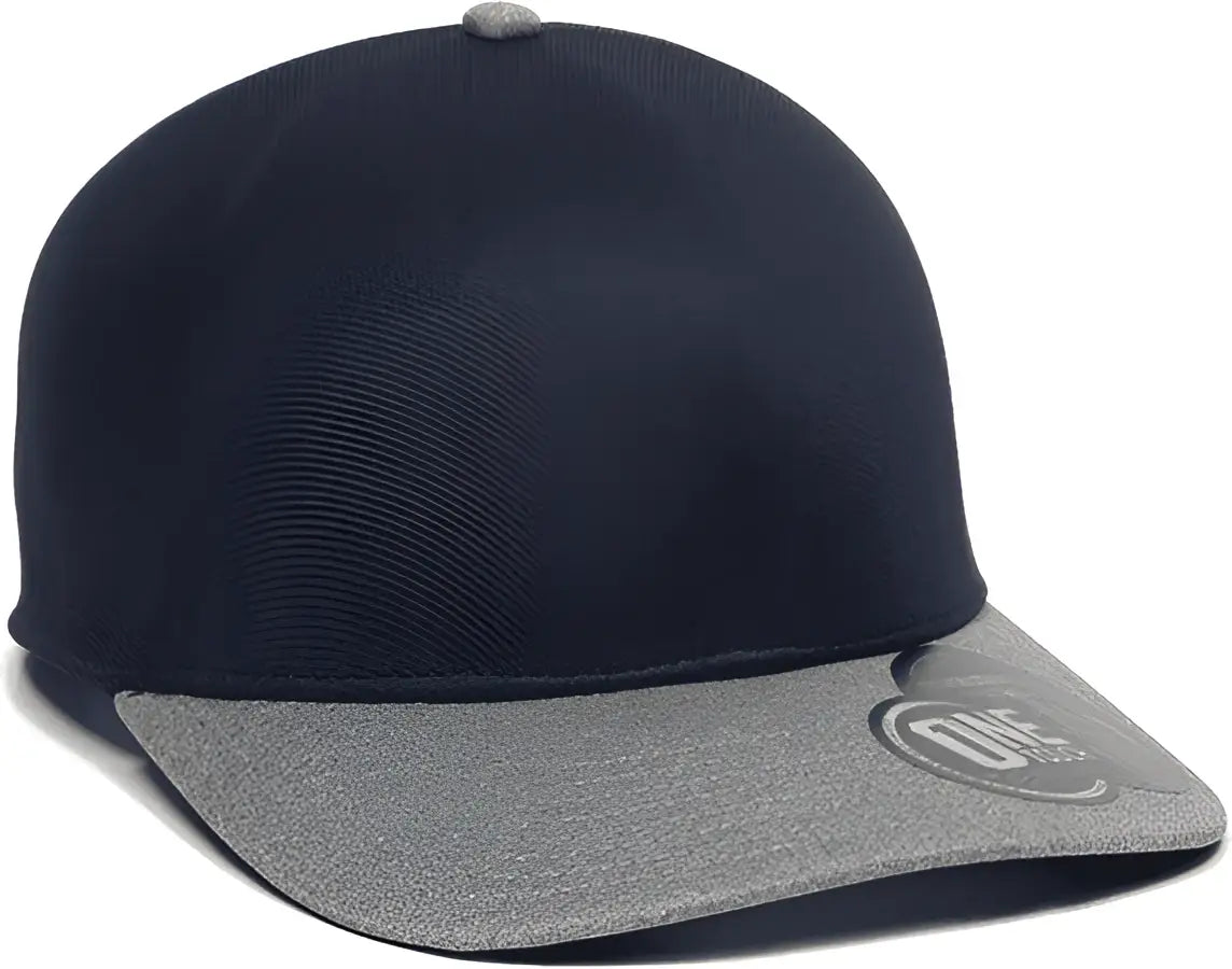 Oc Sports Reevo Flexible Fitting Cap - Navy Heathered Grey - Gray / 7’’ - 7 3/8’’