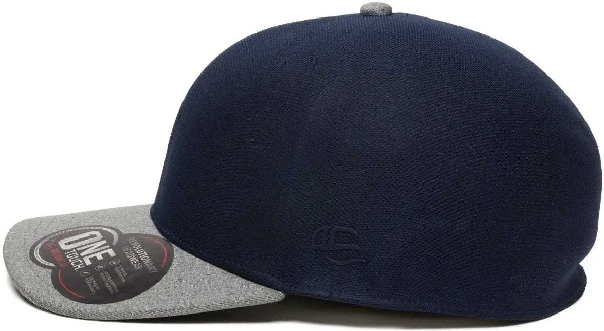 Oc Sports Reevo Flexible Fitting Cap - Navy Heathered Grey