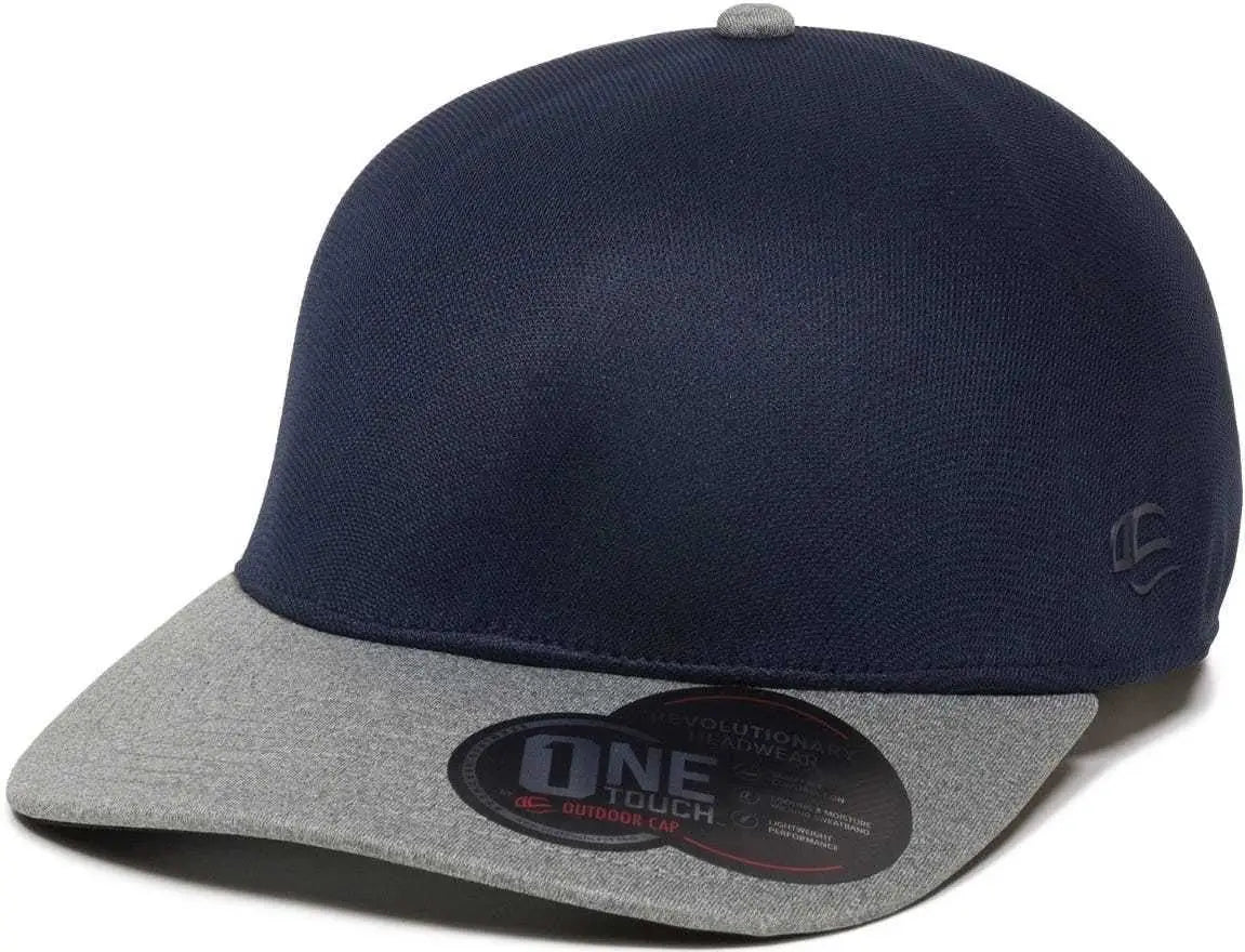 Oc Sports Reevo Flexible Fitting Cap - Navy Heathered Grey
