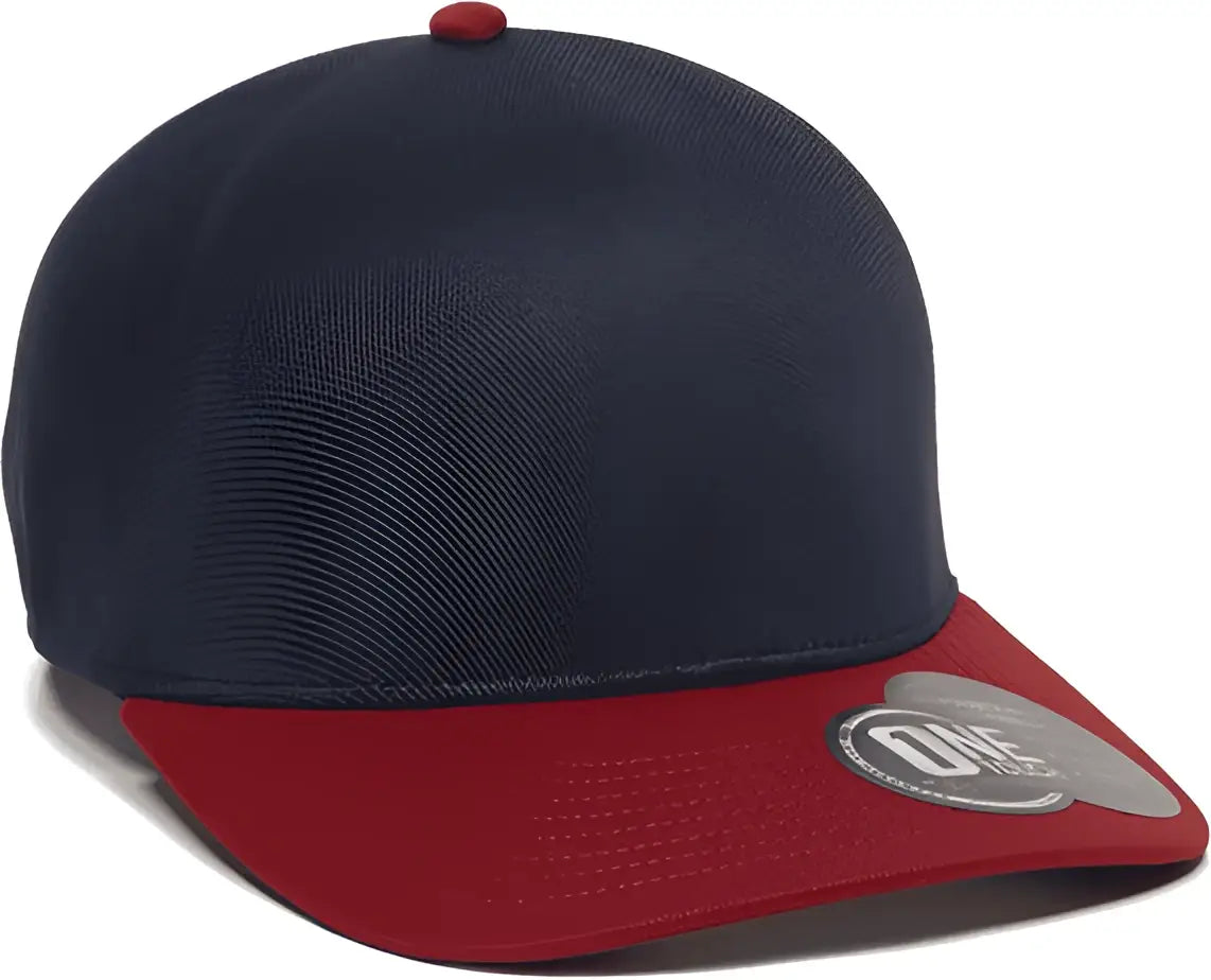 Oc Sports Reevo Flexible Fitting Cap - Navy Red