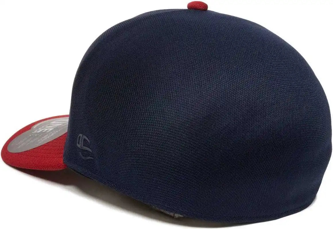 Oc Sports Reevo Flexible Fitting Cap - Navy Red