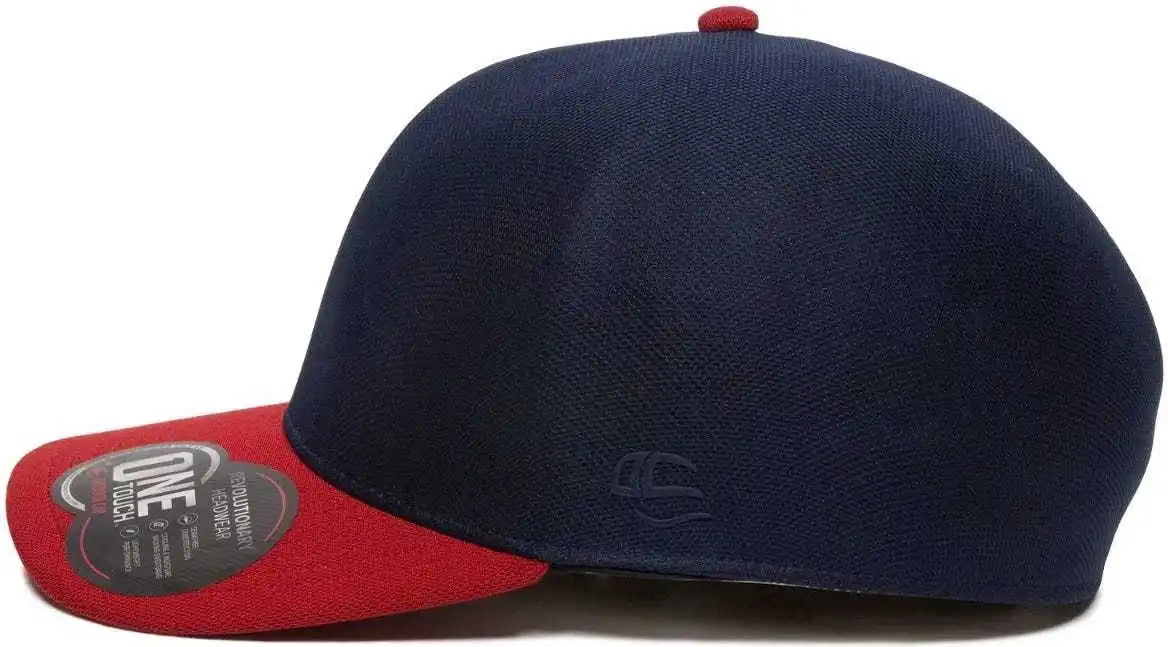 Oc Sports Reevo Flexible Fitting Cap - Navy Red