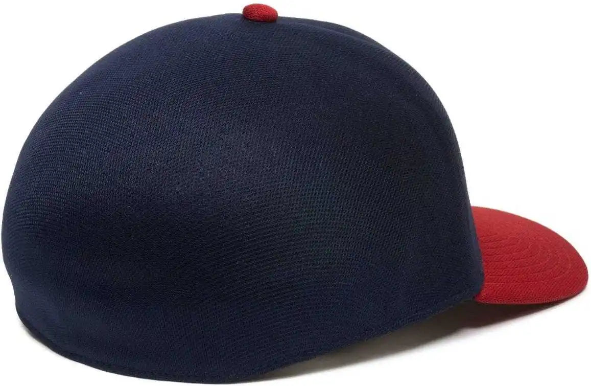 Oc Sports Reevo Flexible Fitting Cap - Navy Red