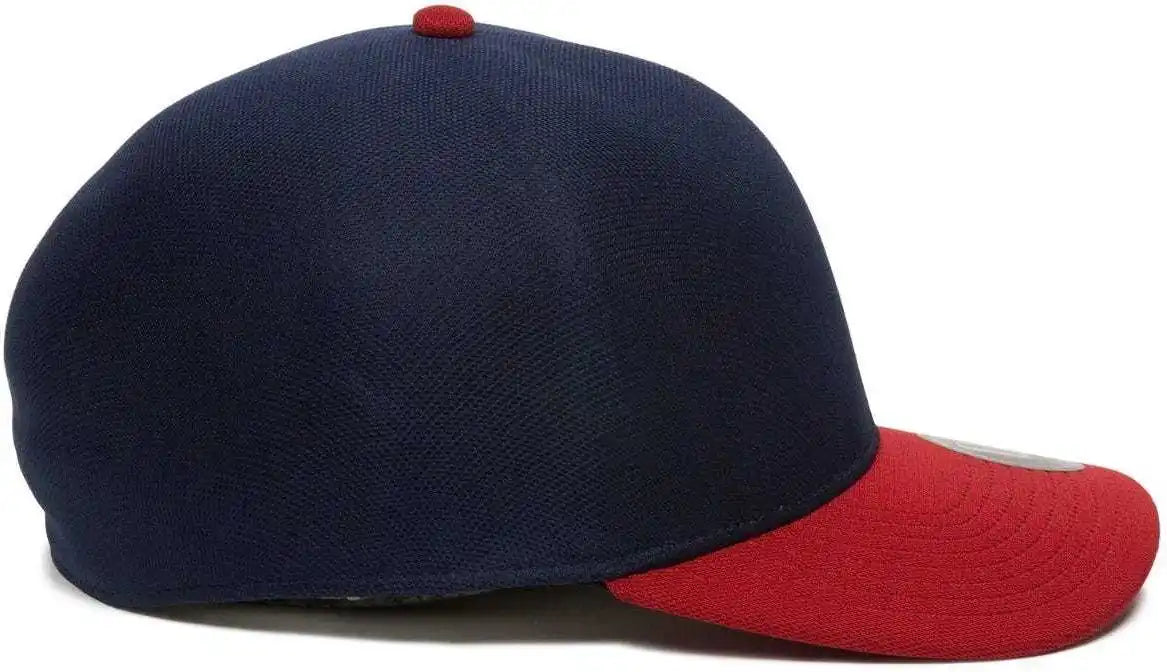 Oc Sports Reevo Flexible Fitting Cap - Navy Red