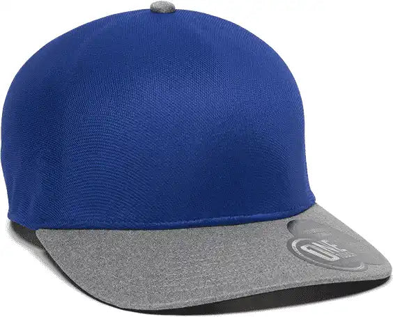 Oc Sports Reevo Flexible Fitting Cap - Royal Heathered Grey - Gray / 7’’ - 7 3/8’’