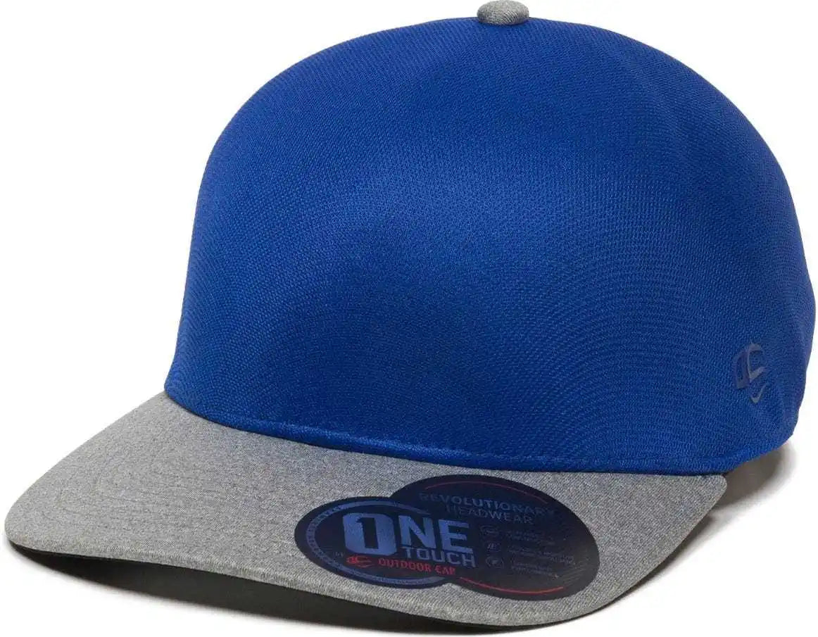 Oc Sports Reevo Flexible Fitting Cap - Royal Heathered Grey