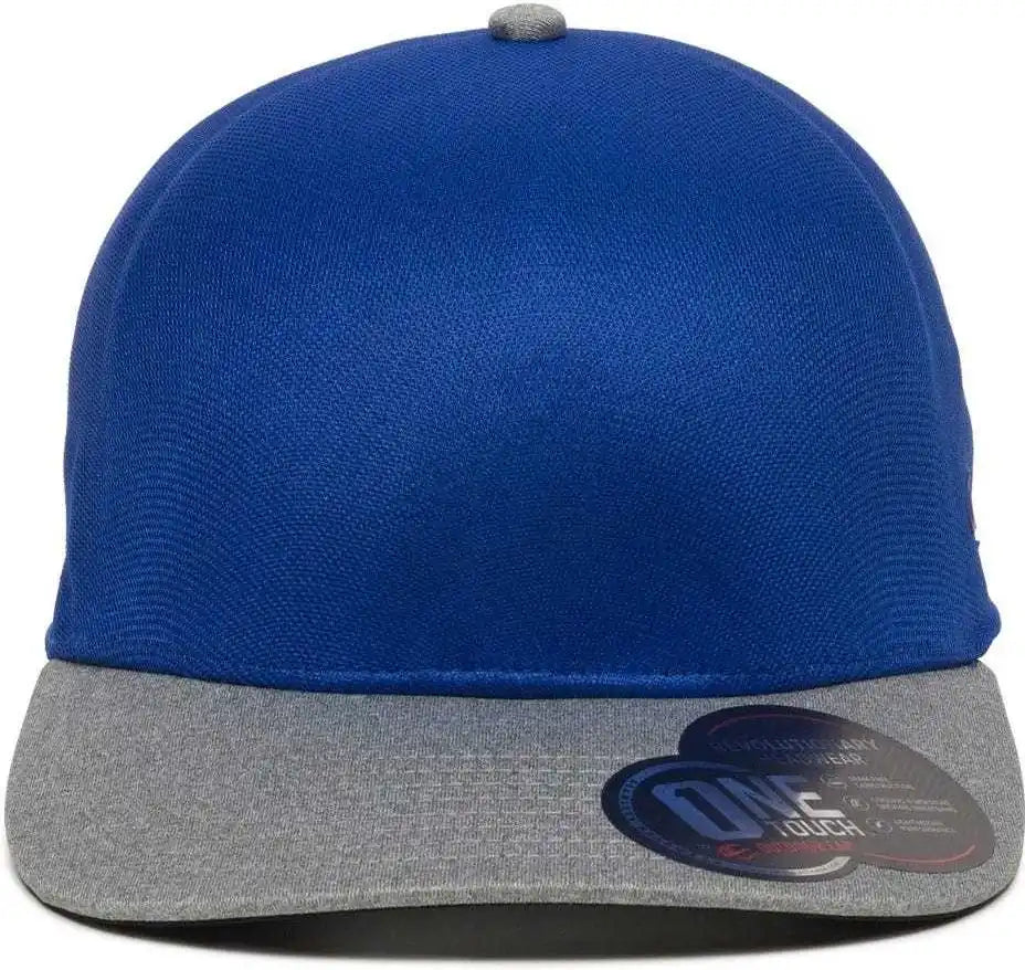 Oc Sports Reevo Flexible Fitting Cap - Royal Heathered Grey