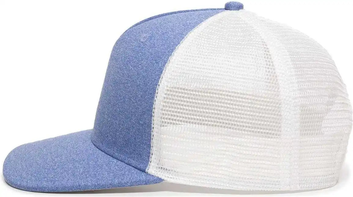 Oc Sports Rgr-100m Adjustable Mesh Back Cap - Heathered Blue White - 6 7/8’’ - 7 1/2’’
