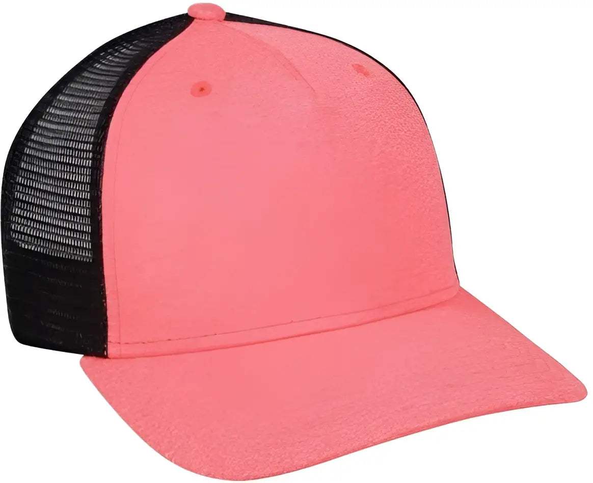 Oc Sports Rgr-100m Adjustable Mesh Back Cap - Heathered Coral Black