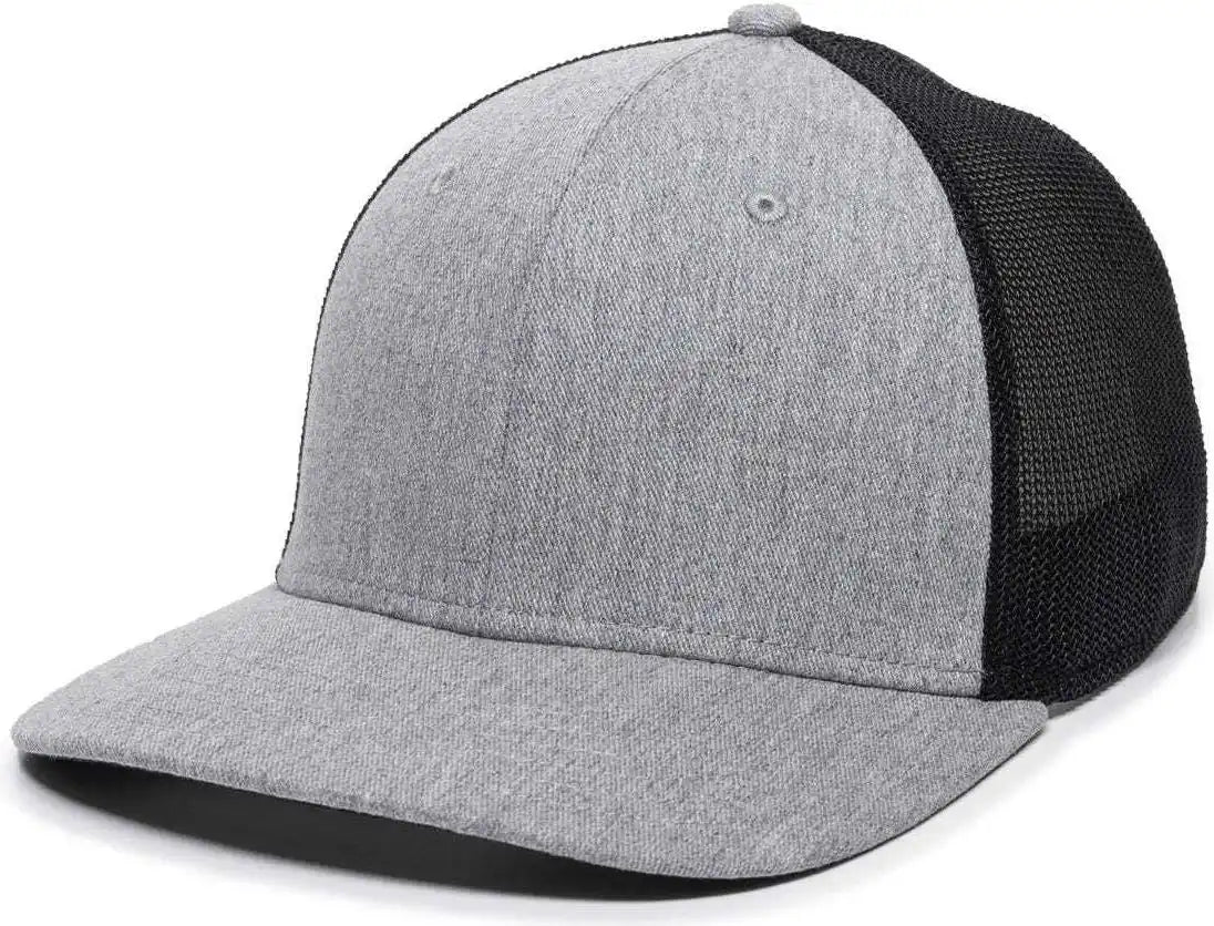 Oc Sports Rgr-360m Adjustable Mesh Back Cap - Heathered Gray Black - 6 7/8’’ - 7 1/2’’