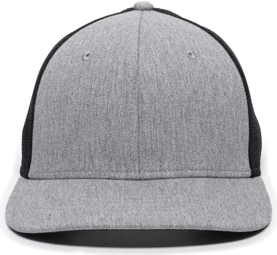 Oc Sports Rgr-360m Adjustable Mesh Back Cap - Heathered Gray Black - 6 7/8’’ - 7 1/2’’