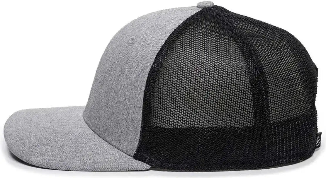 Oc Sports Rgr-360m Adjustable Mesh Back Cap - Heathered Gray Black - 6 7/8’’ - 7 1/2’’