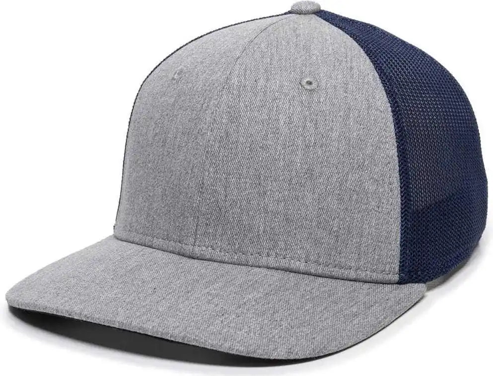 Oc Sports Rgr-360m Adjustable Mesh Back Cap - Heathered Gray Navy - 6 7/8’’ - 7 1/2’’