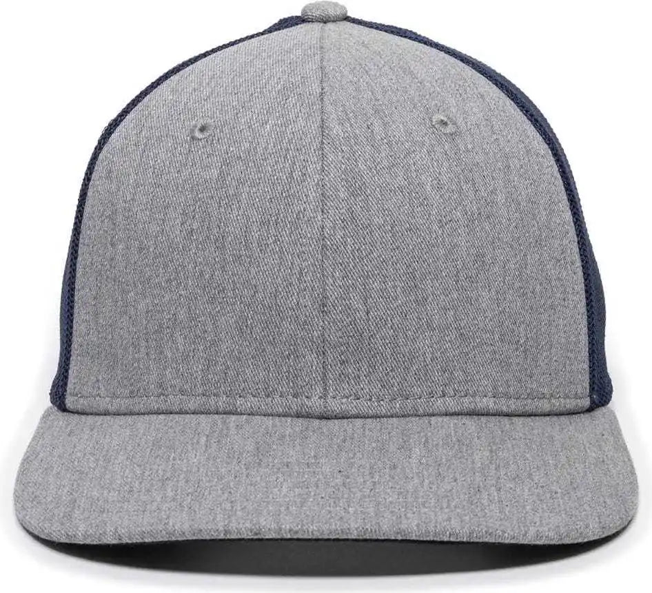 Oc Sports Rgr-360m Adjustable Mesh Back Cap - Heathered Gray Navy - 6 7/8’’ - 7 1/2’’