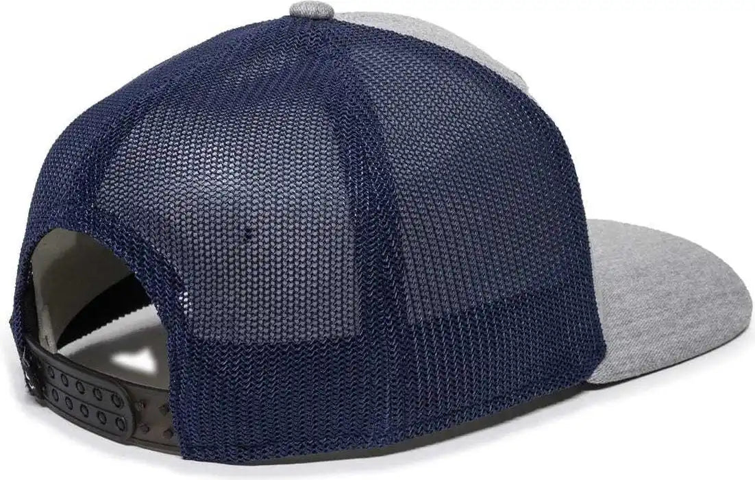 Oc Sports Rgr-360m Adjustable Mesh Back Cap - Heathered Gray Navy - 6 7/8’’ - 7 1/2’’