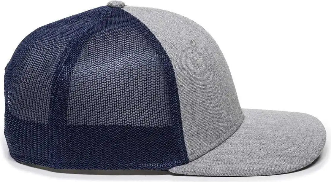 Oc Sports Rgr-360m Adjustable Mesh Back Cap - Heathered Gray Navy - 6 7/8’’ - 7 1/2’’