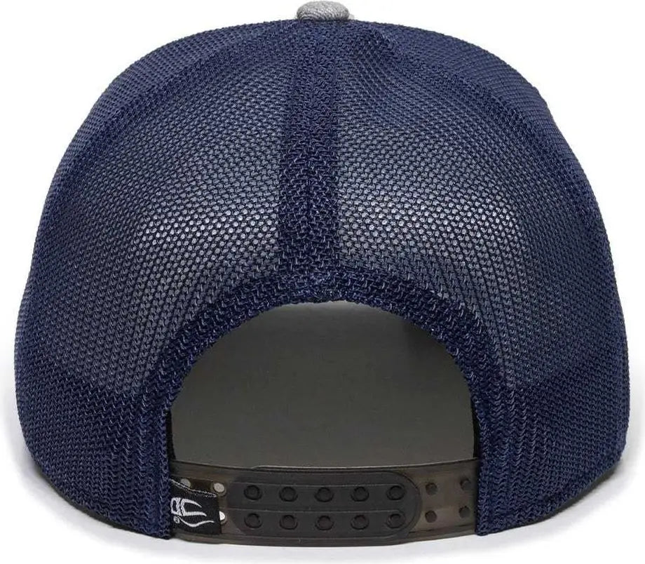 Oc Sports Rgr-360m Adjustable Mesh Back Cap - Heathered Gray Navy