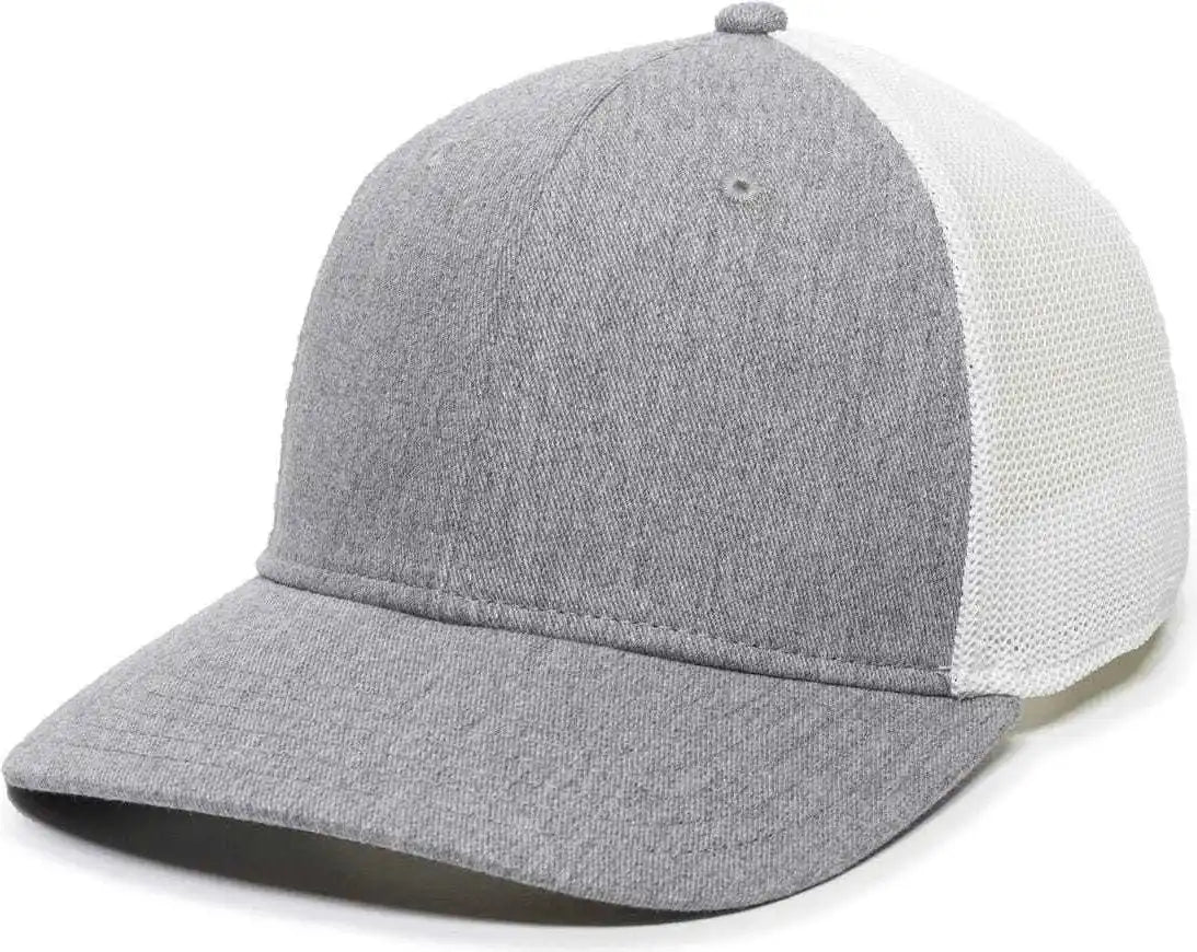 Oc Sports Rgr-360m Adjustable Mesh Back Cap - Heathered Gray White - 6 7/8’’ - 7 1/2’’