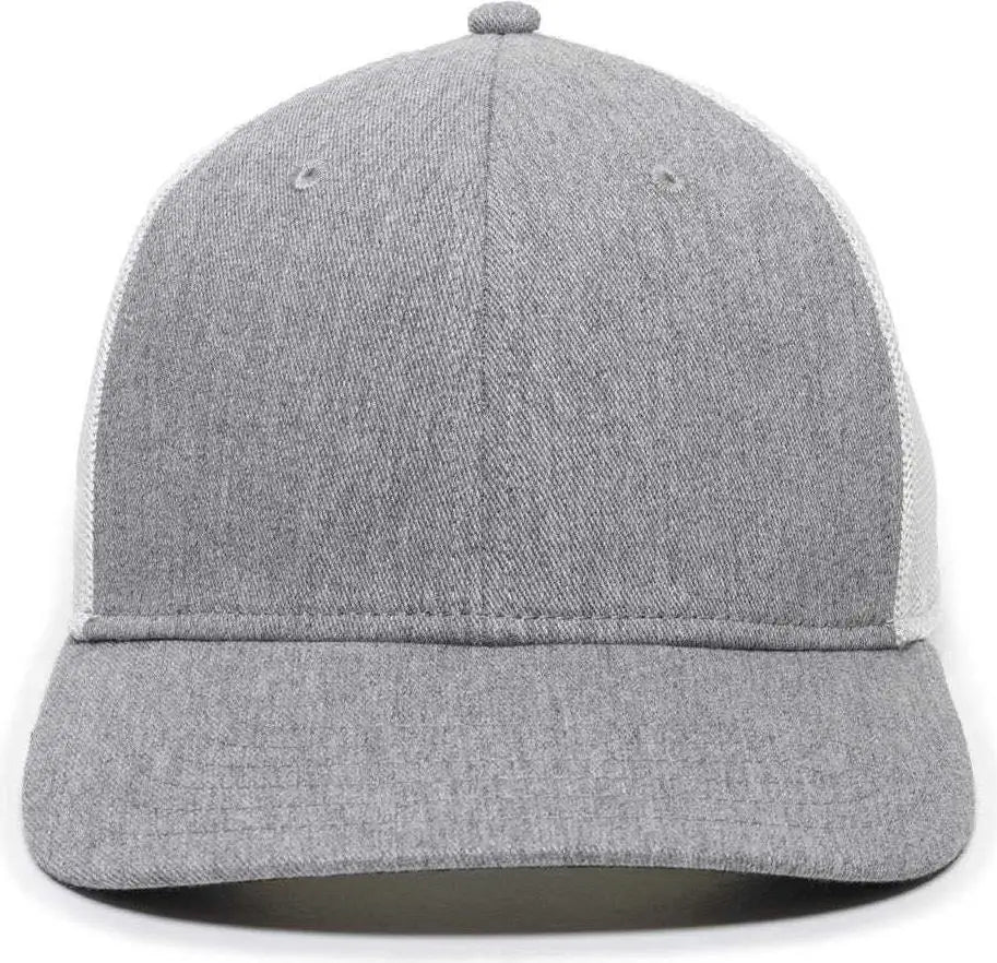 Oc Sports Rgr-360m Adjustable Mesh Back Cap - Heathered Gray White - 6 7/8’’ - 7 1/2’’
