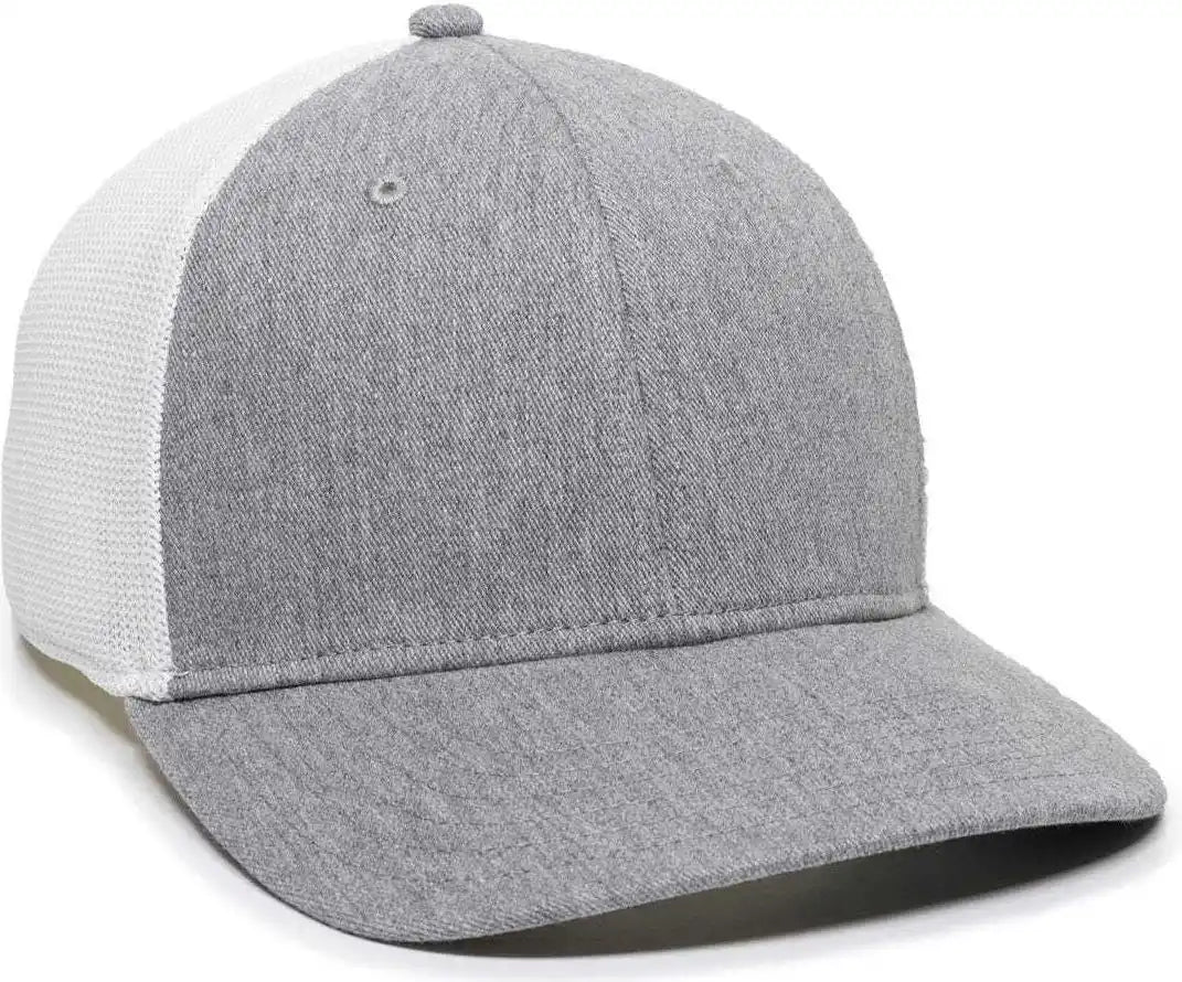 Oc Sports Rgr-360m Adjustable Mesh Back Cap - Heathered Gray White - 6 7/8’’ - 7 1/2’’
