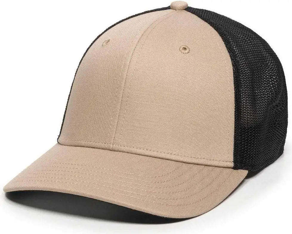 Oc Sports Rgr-360m Adjustable Mesh Back Cap - Khaki Black
