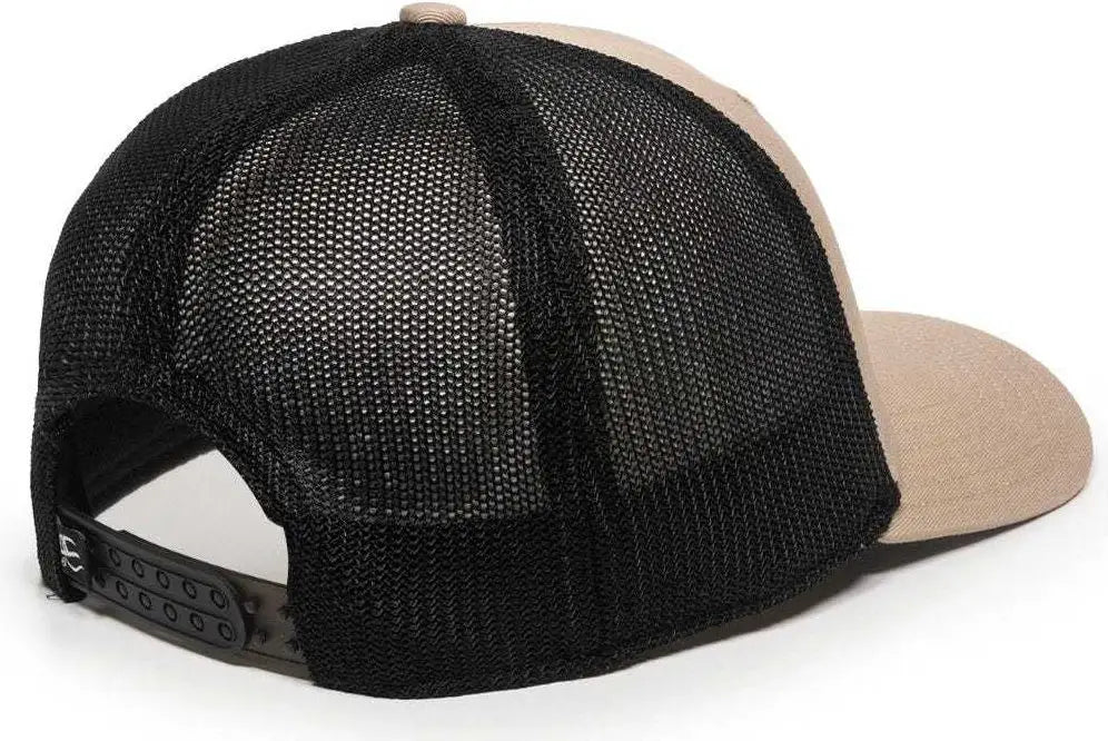 Oc Sports Rgr-360m Adjustable Mesh Back Cap - Khaki Black