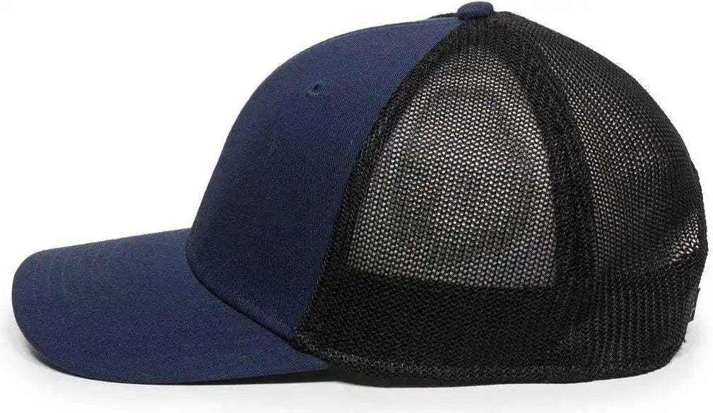 Oc Sports Rgr-360m Adjustable Mesh Back Cap - Navy Black - 6 7/8’’ - 7 1/2’’