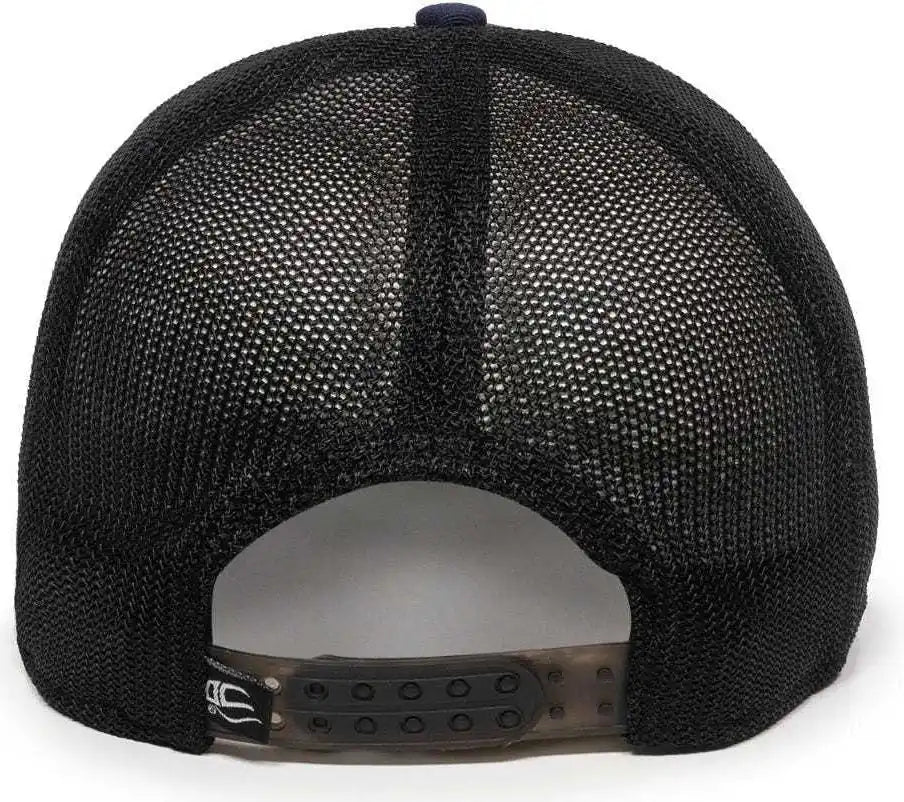 Oc Sports Rgr-360m Adjustable Mesh Back Cap - Navy Black - 6 7/8’’ - 7 1/2’’