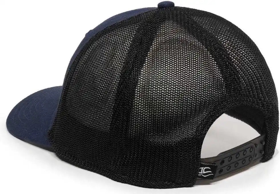 Oc Sports Rgr-360m Adjustable Mesh Back Cap - Navy Black - 6 7/8’’ - 7 1/2’’