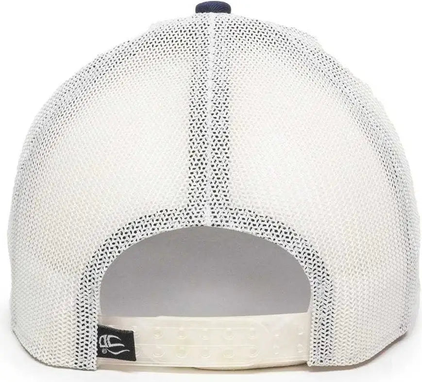 Oc Sports Rgr-360m Adjustable Mesh Back Cap - Navy White
