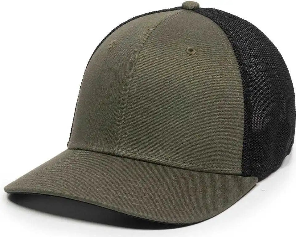 Oc Sports Rgr-360m Adjustable Mesh Back Cap - Olive Black - 6 7/8’’ - 7 1/2’’