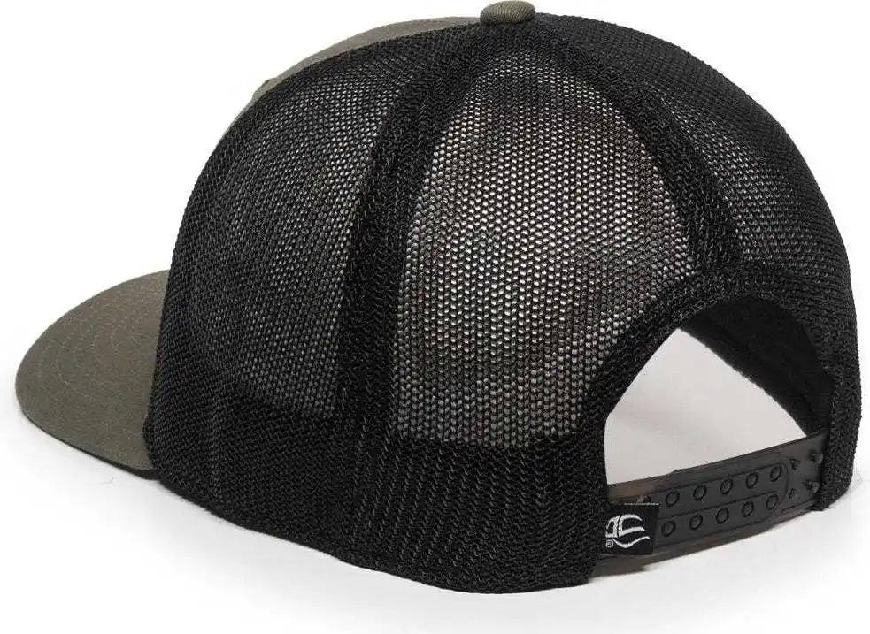 Oc Sports Rgr-360m Adjustable Mesh Back Cap - Olive Black - 6 7/8’’ - 7 1/2’’