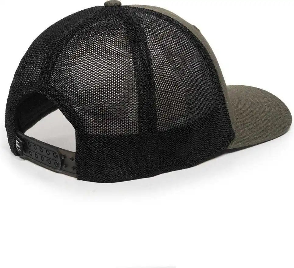 Oc Sports Rgr-360m Adjustable Mesh Back Cap - Olive Black - 6 7/8’’ - 7 1/2’’