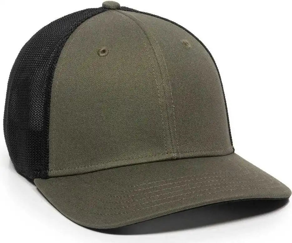 Oc Sports Rgr-360m Adjustable Mesh Back Cap - Olive Black - 6 7/8’’ - 7 1/2’’