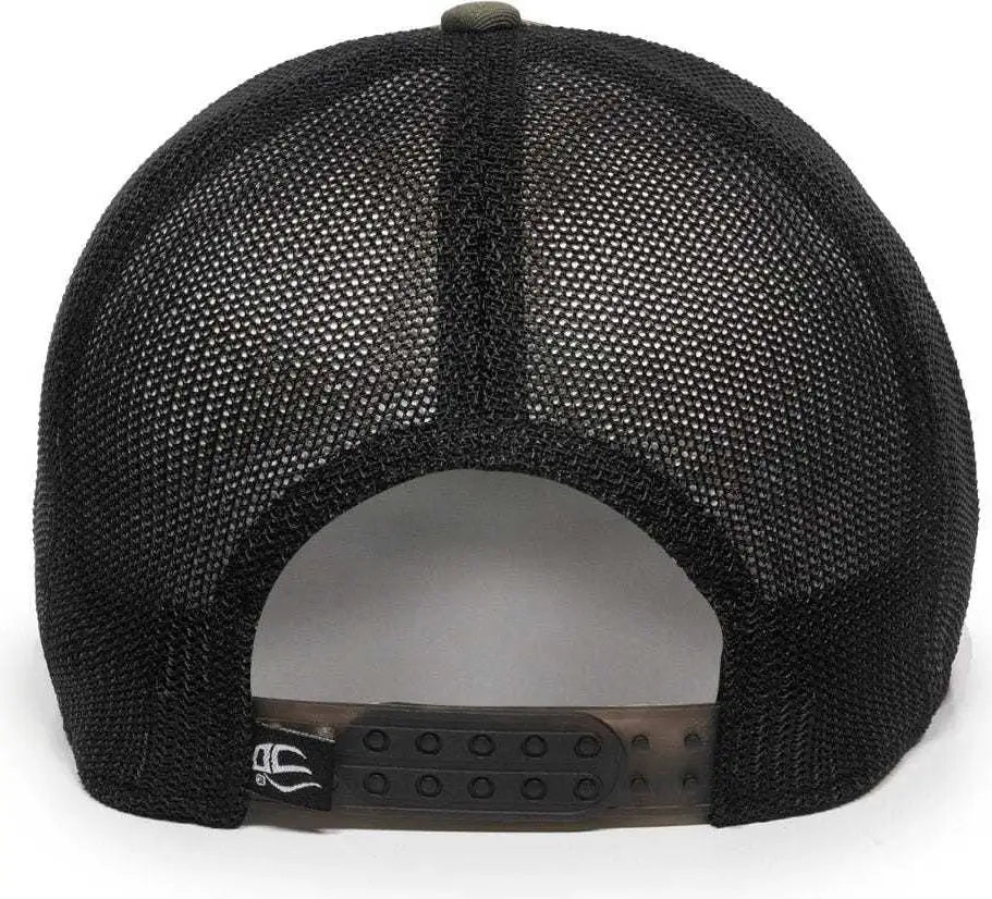 Oc Sports Rgr-360m Adjustable Mesh Back Cap - Olive Black
