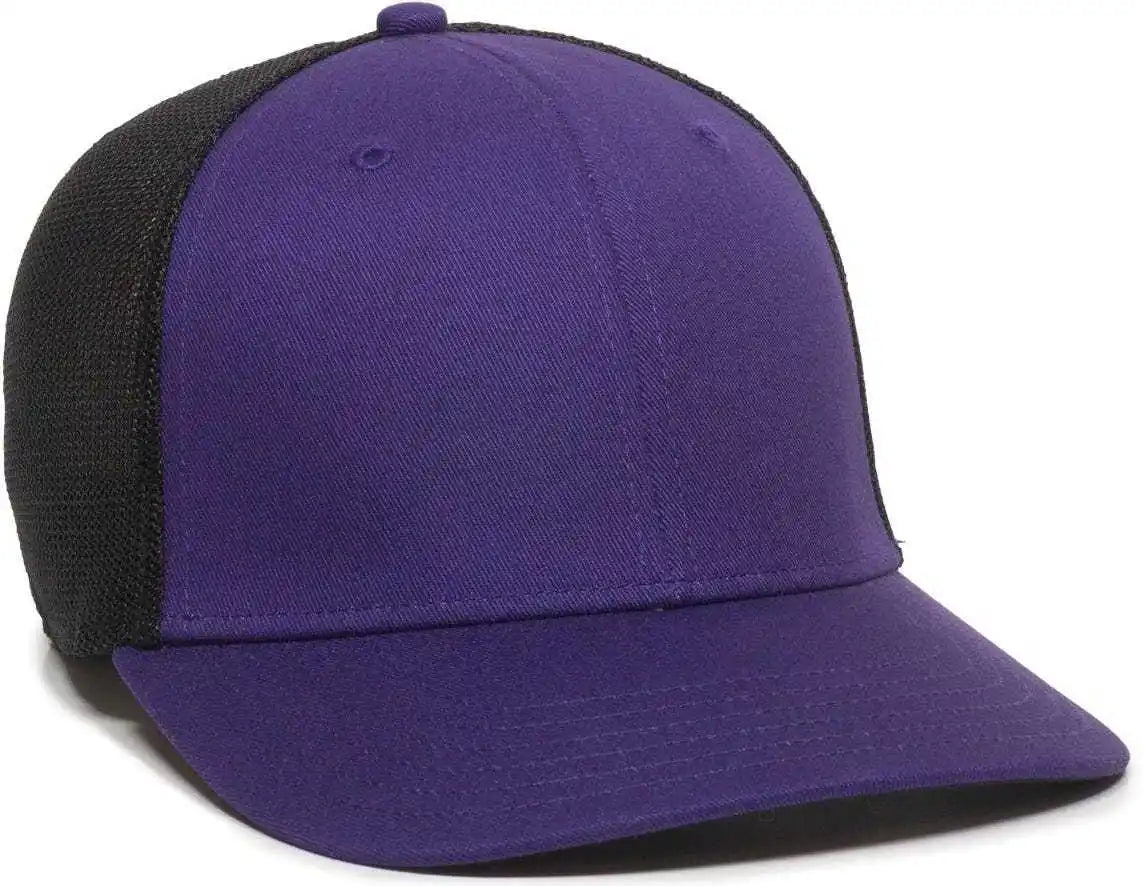 Oc Sports Rgr-360m Adjustable Mesh Back Cap - Purple Black - 6 7/8’’ - 7 1/2’’