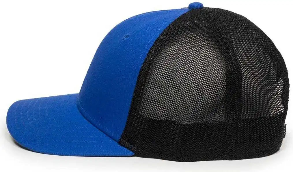 Oc Sports Rgr-360m Adjustable Mesh Back Cap - Royal Black - 6 7/8’’ - 7 1/2’’